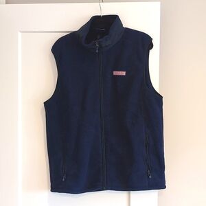 Vineyard Vines Navy Blue Harbor Fleece Vest